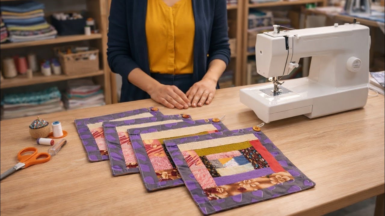 How to Make a Patchwork Pot Holder | Creative Fabric Trivet
