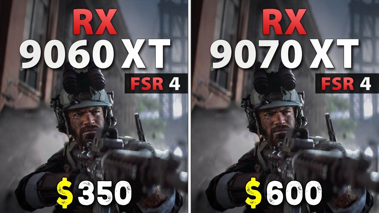 RX 9060 XT vs RX 9070 XT -  FSR 4 | Test in 11 Games, 1440p