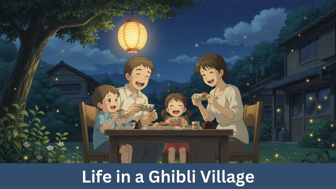 Life in a Ghibli Village | Ghibli Village Anime Story