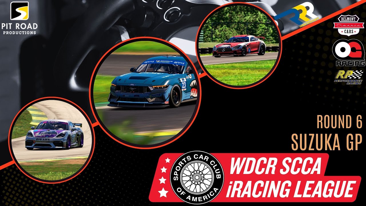 WDCR  SCCA Virtual Racing League 2025 - Round 6 - Suzuka