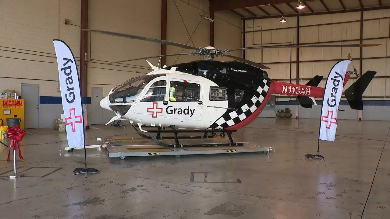 Grady Memorial Hospital gets first emergency helicopter in its 135-year history