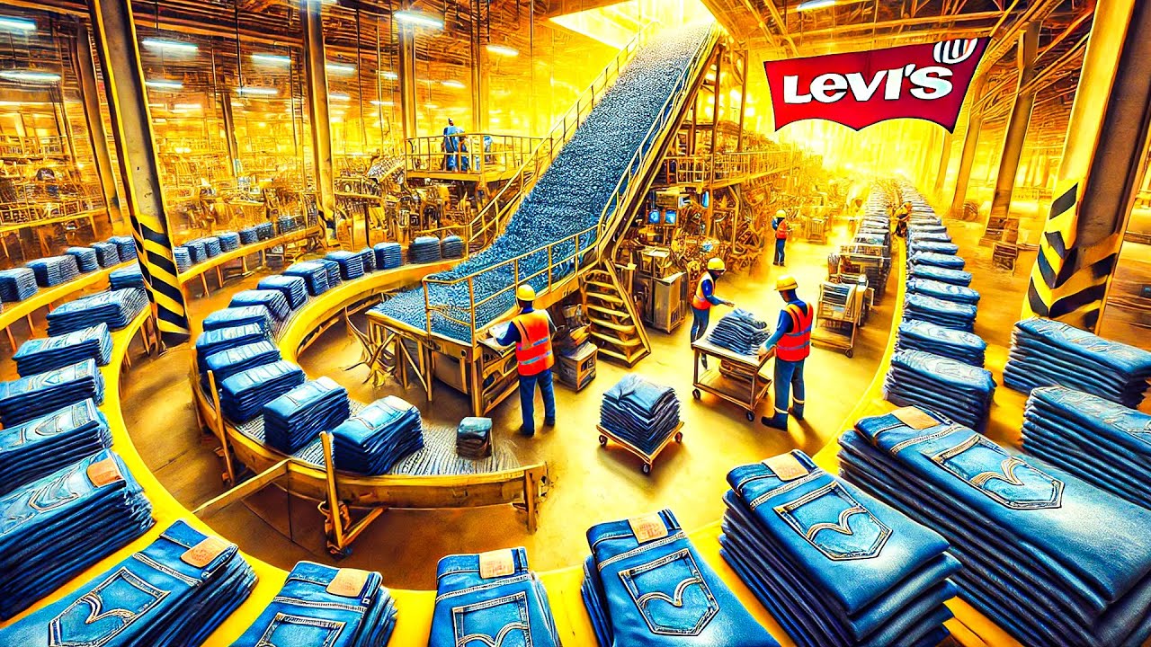 How Levi's Jeans are Made in a Factory | Made of What?