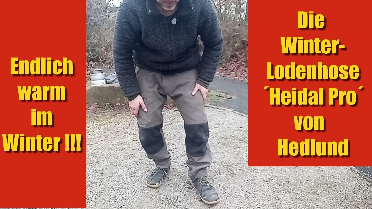 Die Winter-Lodenhose Heidal Pro von Hedlund - eine hervorragend warme Hose für die kalte Zeit...