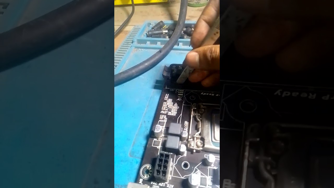 Gigabyte H81M-S2PV Board Ram Slot Repair💥💥01756708983 #gigabyte #motherboard #ramslot #repair #cpbd