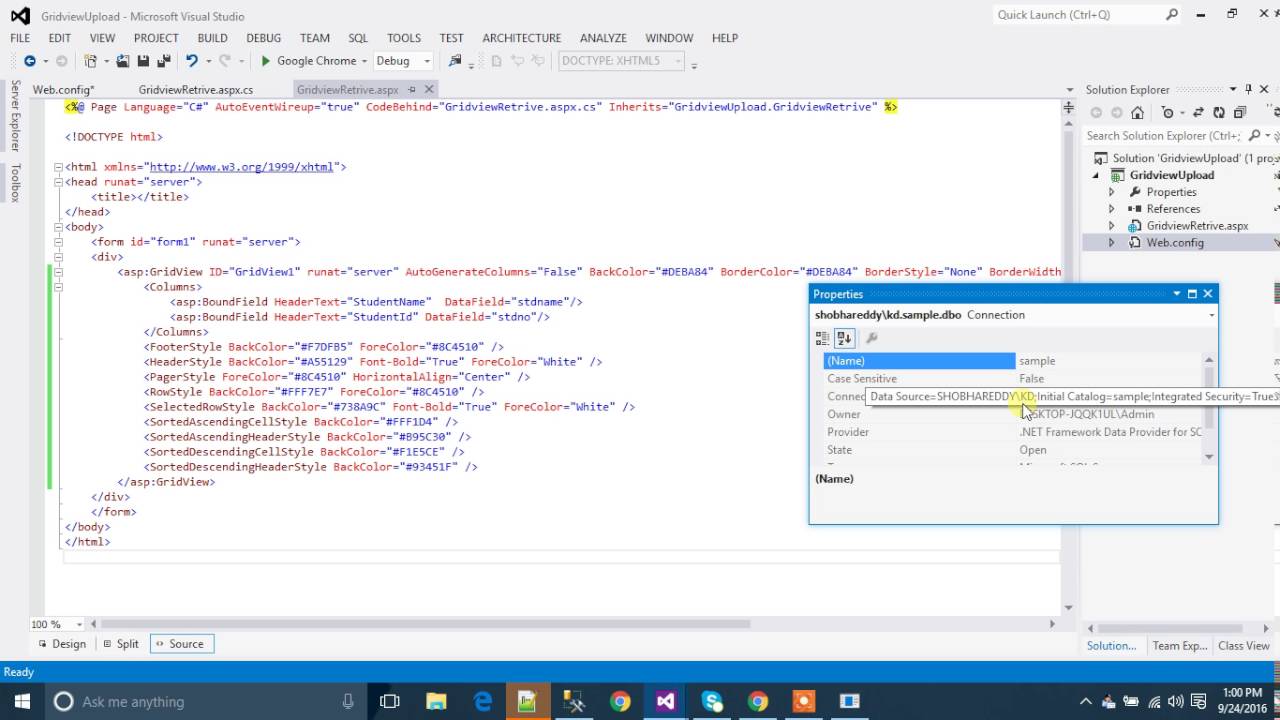 How to Bind data From Database To Gridview in Asp.Net