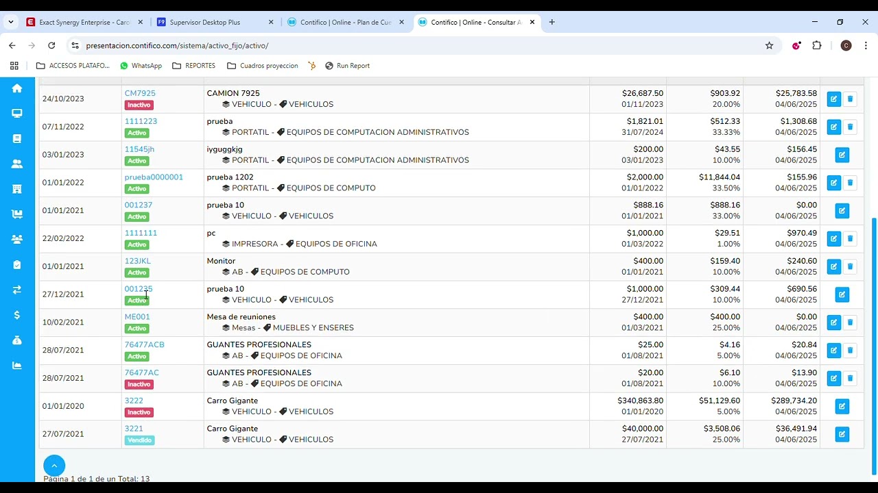 Demo Sistema Contable Plus