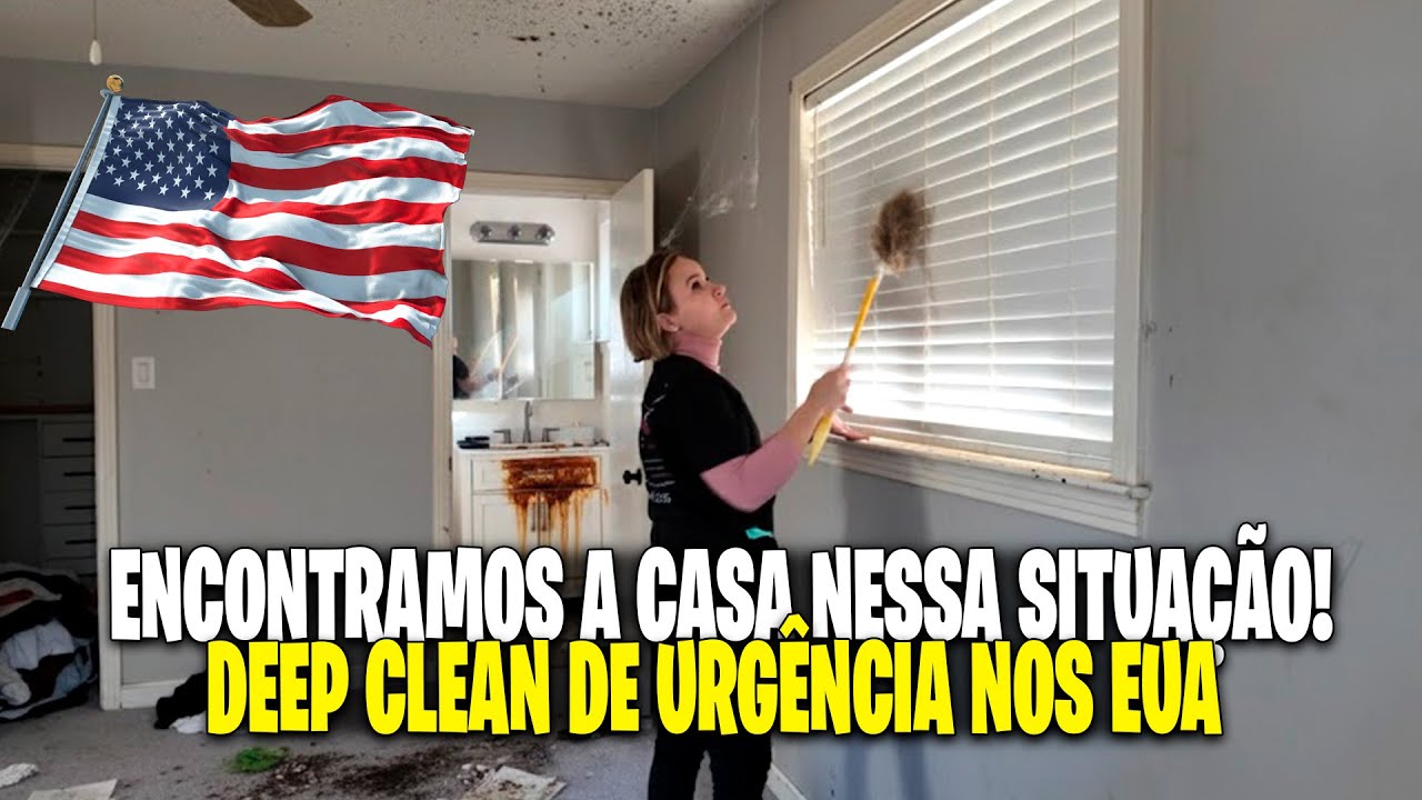NUNCA VI TANTA SUJEIRA! A DEEP CLEAN MAIS PESADA QUE JÁ FIZ NOS EUA  😱🧼