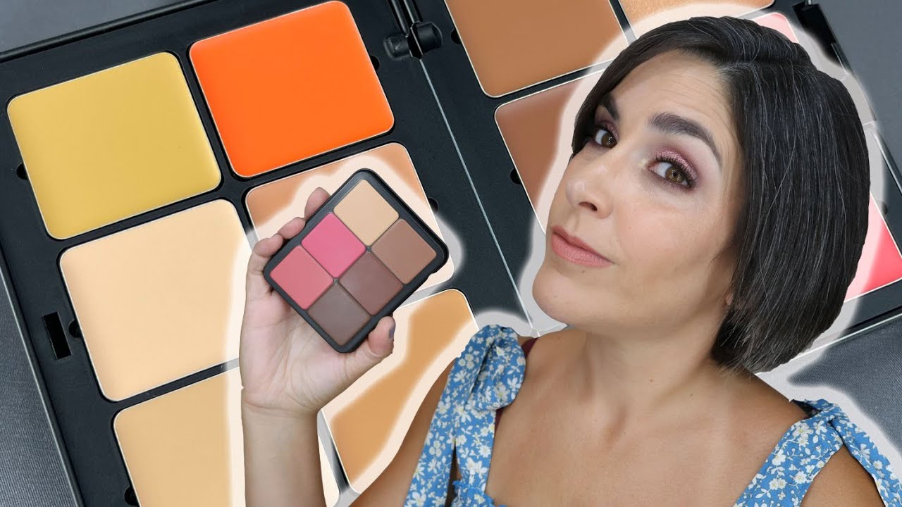 HD Skin All in One Palette de Make Up For Ever demo y comparativa (la oscura)