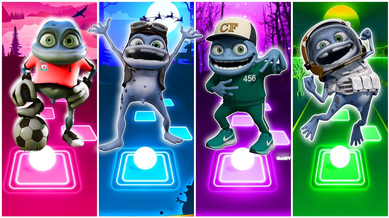 🎥Crazy frog 🐸- Tiles hop 🎶 [Cover song] 🕺💃