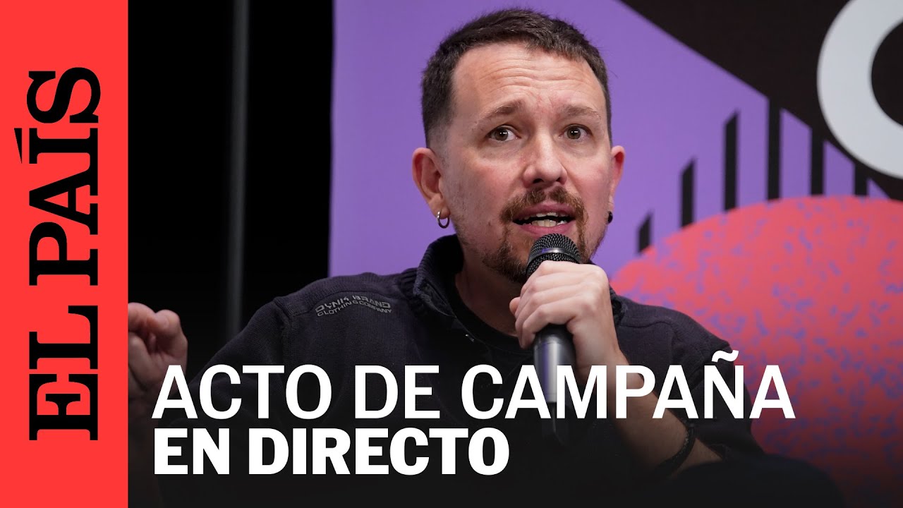 DIRECTO | Pablo Iglesias participa en un acto de campaña en Zaragoza con María Goikoetxea | EL PAÍS
