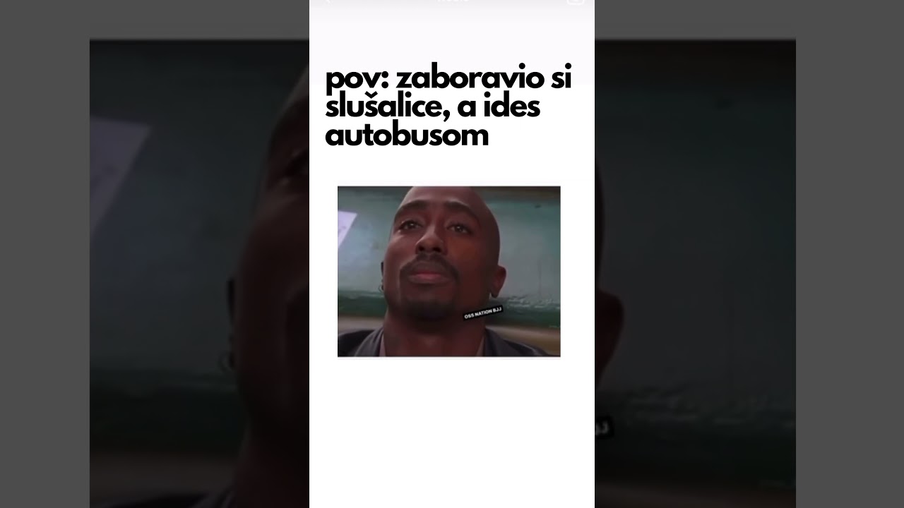 POV   zaboravio si slu&scaron;alice, a ide&scaron; autobusom... #shorts  #audioknjige #knjigaprica #balkan