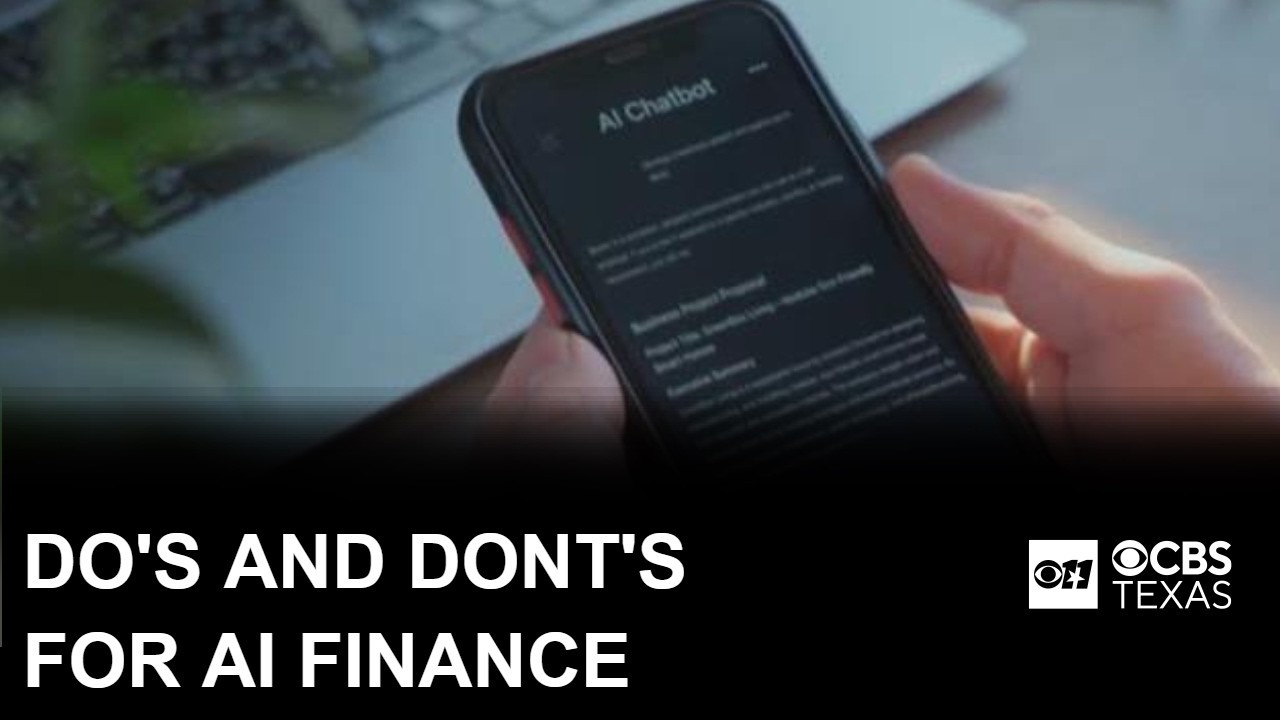 Do's and don'ts for using AI to help with finances