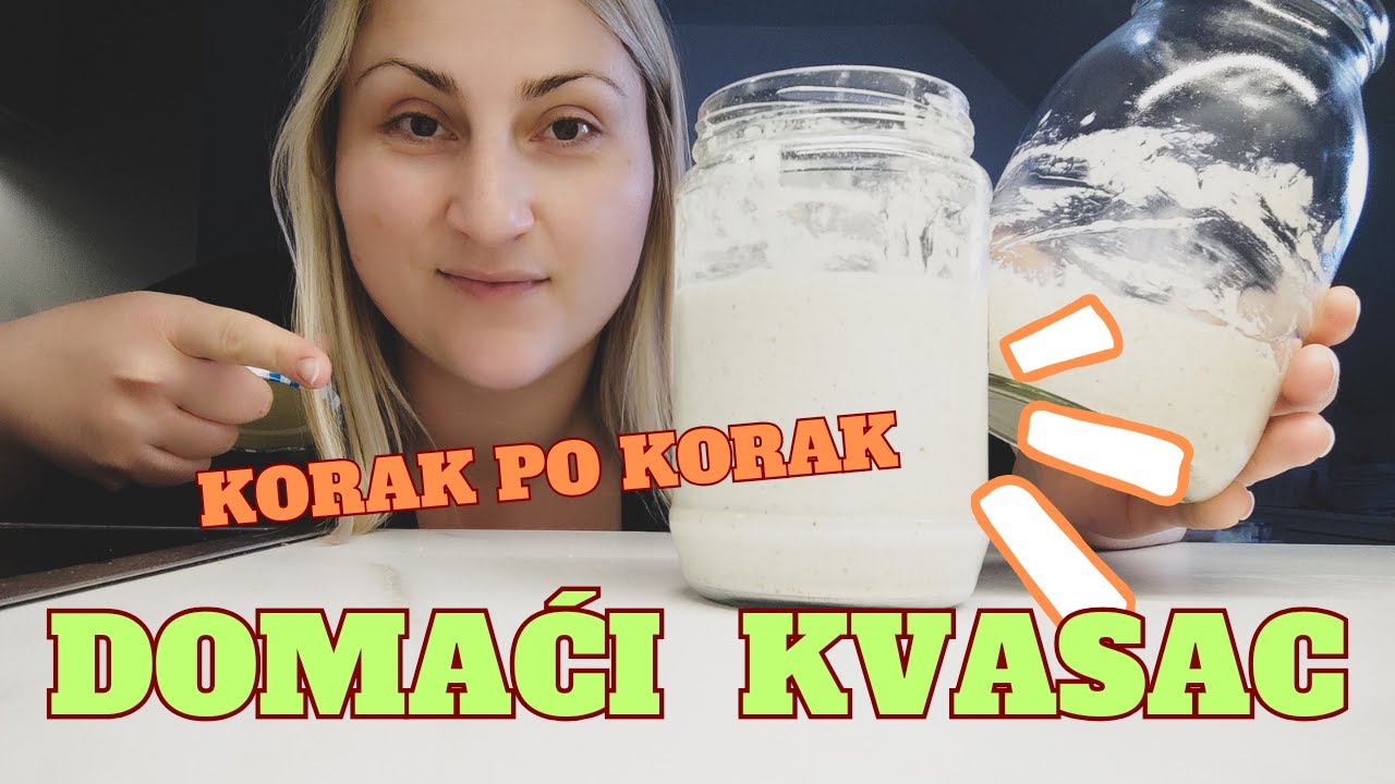 ⁉️Kako napraviti PRIRODNI KVASAC 👉Korak po korak - RECEPT za STARTER