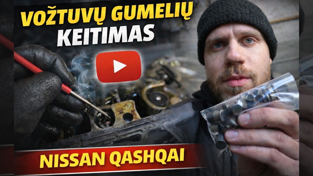 Vožtuvų gumelių keitimas // Valve seals replacement Nissan Qashqai 2 1,2L 2015