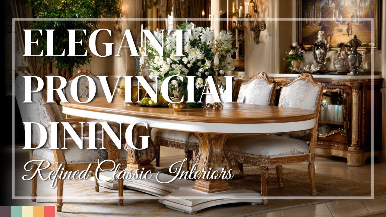 French Provincial Dining Rooms with Classic Charm 🍷 Polished Interiors for Graceful Entertaining