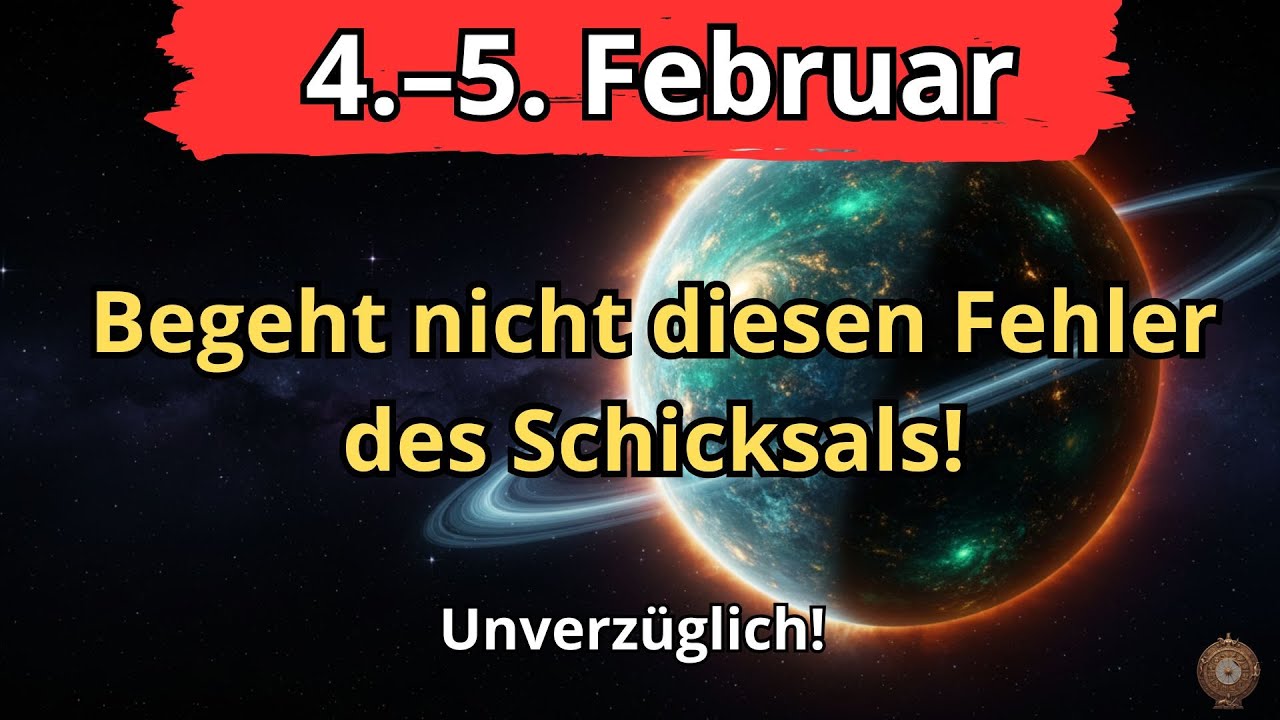 DRINGEND! 4.–5. FEBRUAR: Sprecht diese Worte nicht laut aus – ihr könnt euer Schicksal blockieren!