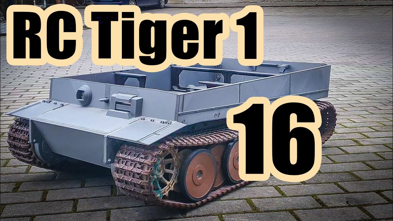 Tiger ožil! - Velký (1:5,4) RC 3Dtištěný RC tank Tiger I - Díl16