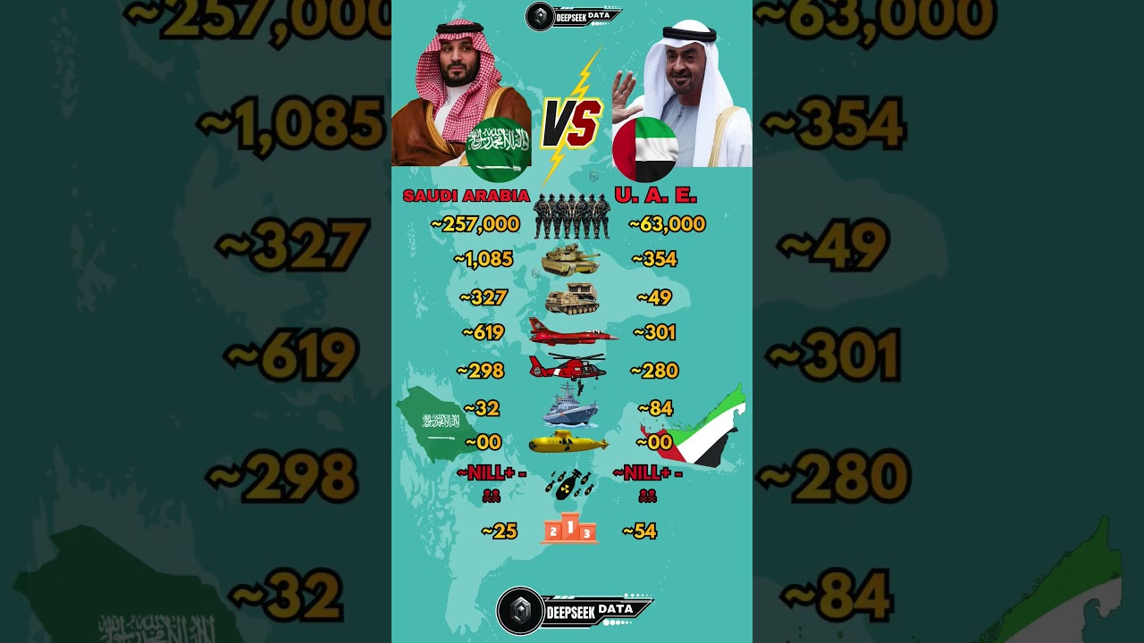 Middle East Military Comparison 2026 | Saudi Arabia vs UAE