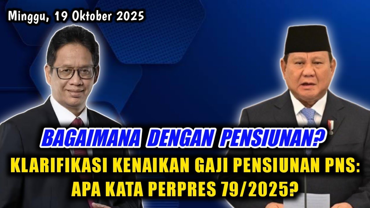 Klarifikasi Kenaikan Gaji Pensiunan PNS: Apa Kata Perpres 79/2025?