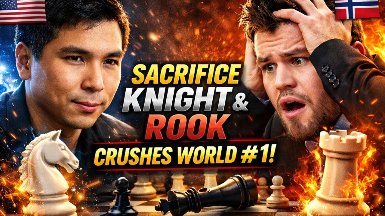 Knight and Rook Sacrifices — Wesley So Topples World No.1 Carlsen