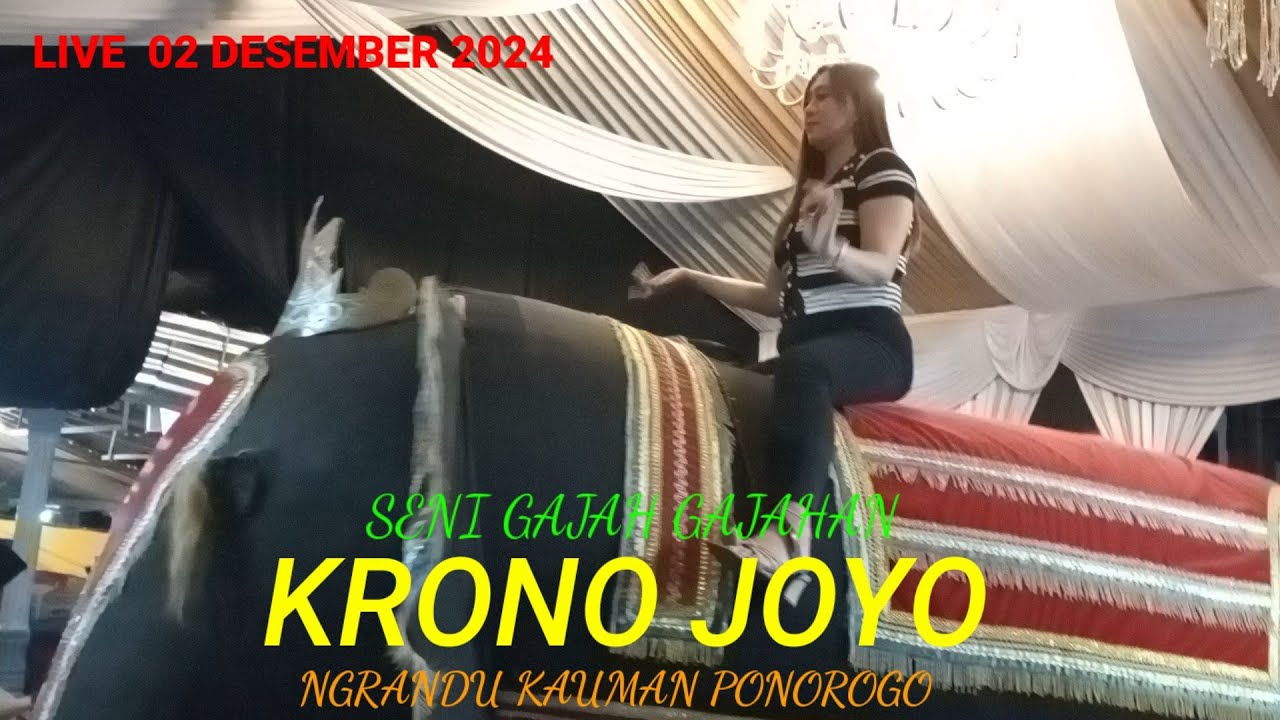 LIVE SENI GAJAH KRONO JOYO DESA NGRANDU KAUMAN PONOROGO 02 DESEMBER 2024