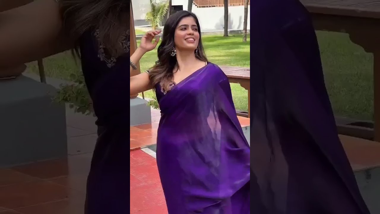 Amritha Aiyer Saree Photoshoot 2 | Fav Celebs Amritha Aiyer