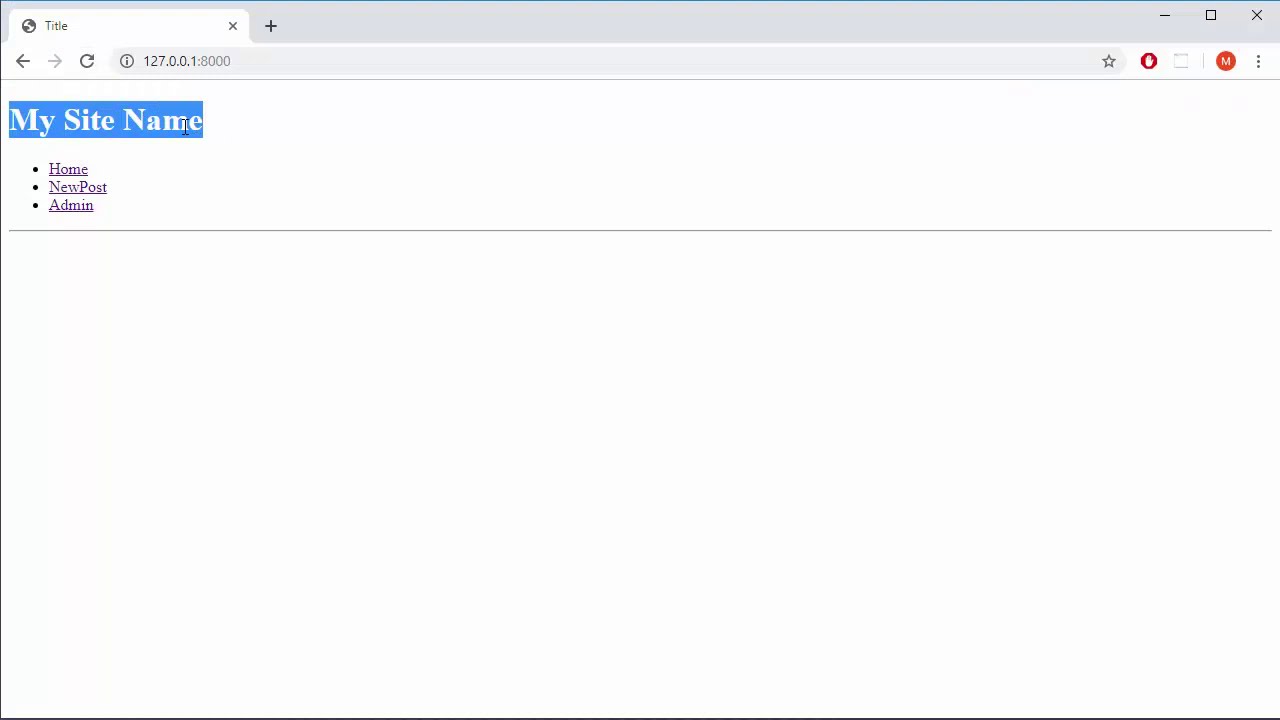 To-Do in Django - 7 - Base Template in Django
