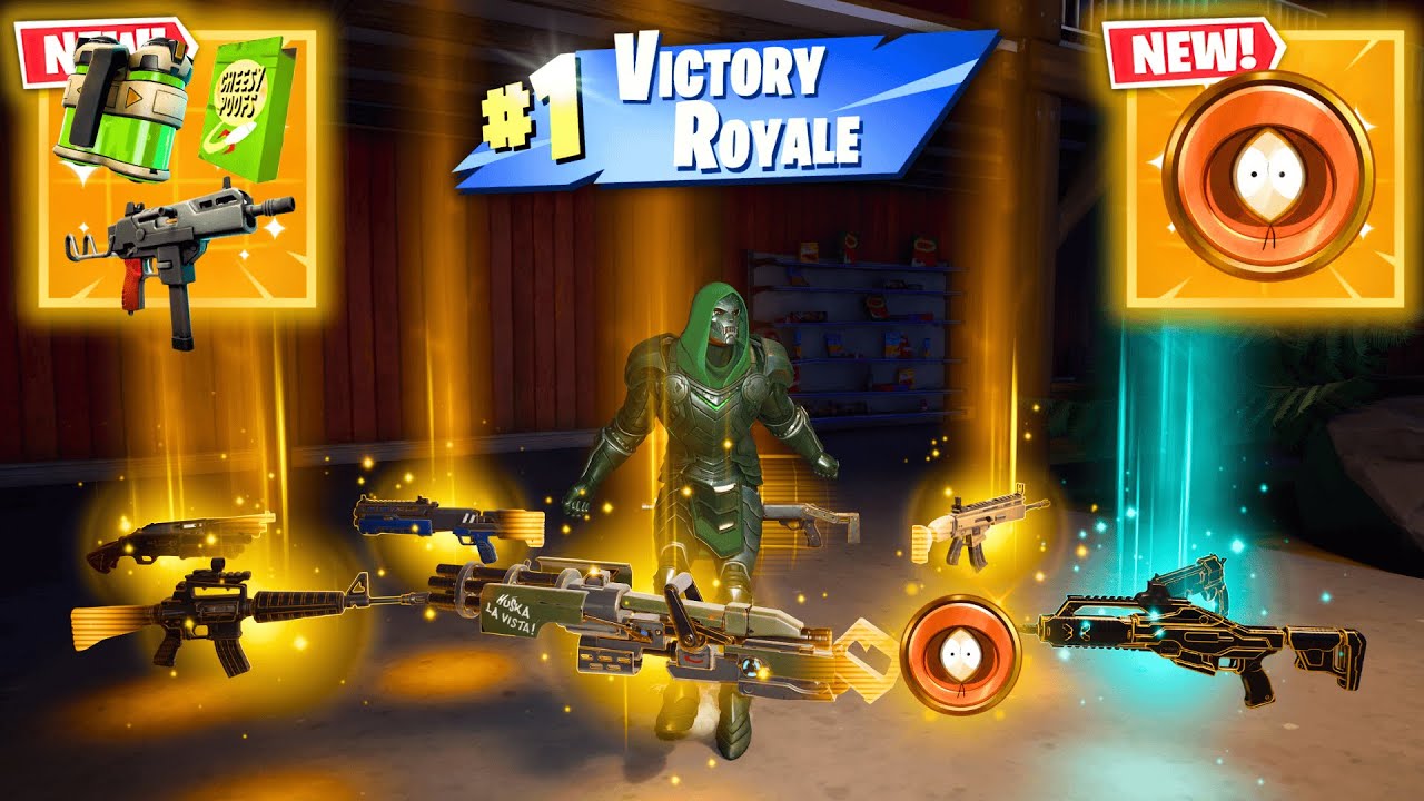 ALL MYTHIC AND EXOTIC GUNS IN FORTNITE (NEW! Fortnite Chapter 7 Season 1)