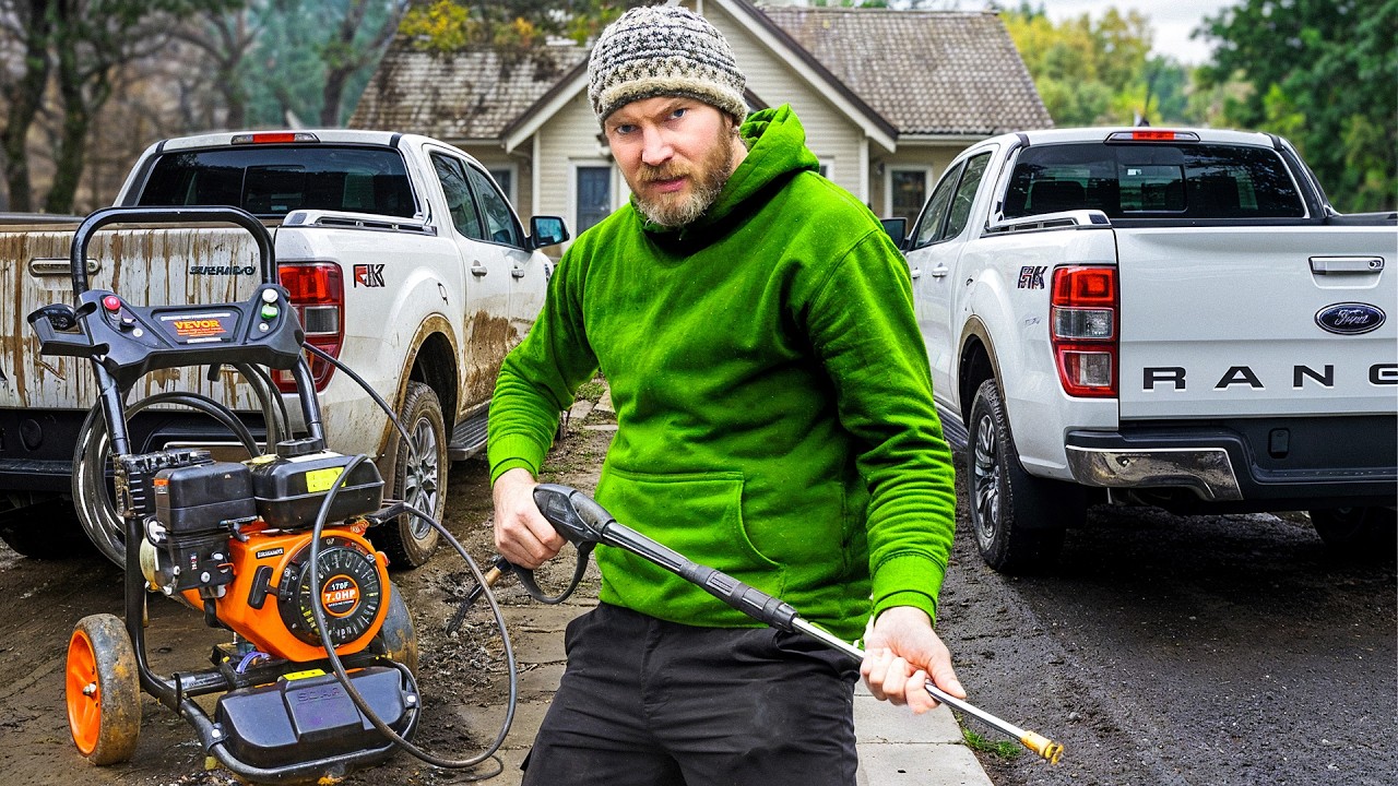 I tried solving my problems with a CHEAP pressure washer...