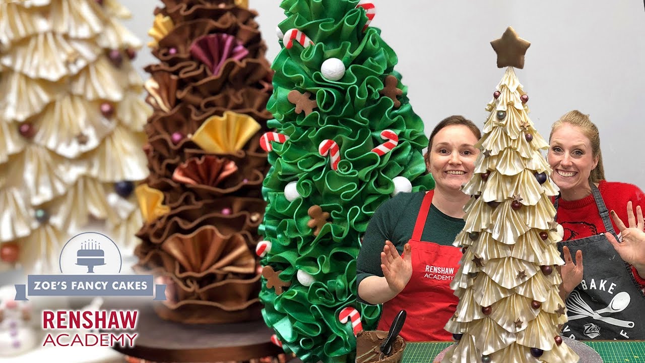 Christmas tree cake with Renshaw Academy