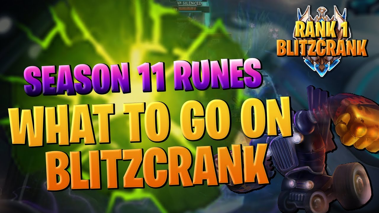 RANK 1 BLITZCRANK NA TEACHES YOU WHAT RUNES TO GO IN SEASON 11! CHALLENGER SUPPORT LEAGUE OF LEGENDS