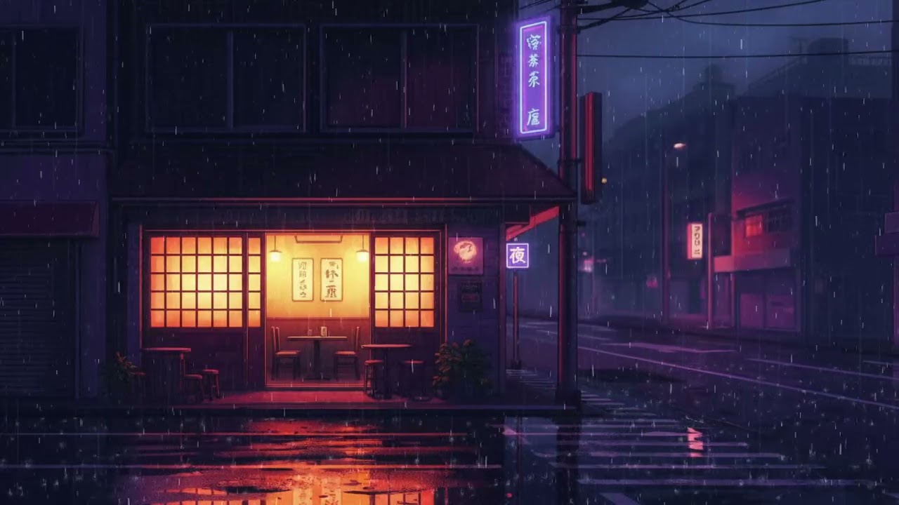 lofi hip hop radio - rain in tokyo (study/relax/sleep) 🌧️ 雨の東京