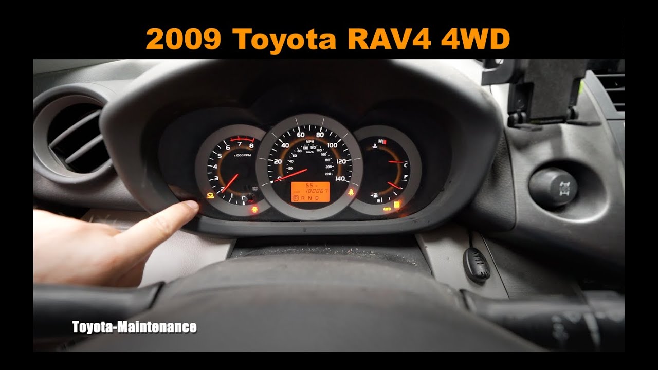 TOYOTA Check Engine Light, 4WD, Slip Lights On