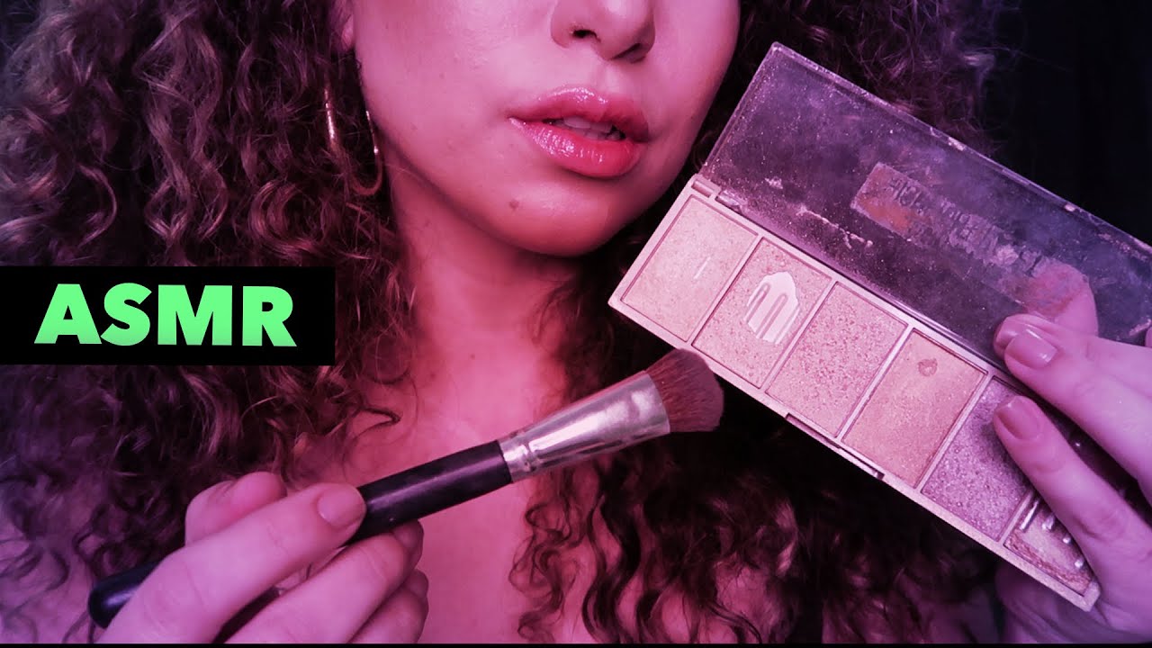 ASMR INAUDÍVEL TE MAQUIANDO | DOING YOUR MAKEUP INAUDIBLE ROLEPLAY💤