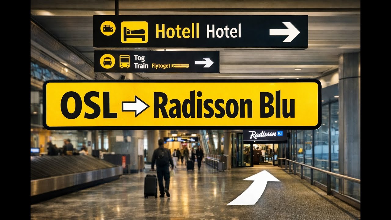 Oslo Airport OSL ➜ Radisson Blu Airport Hotel | Walk from Baggage Claim