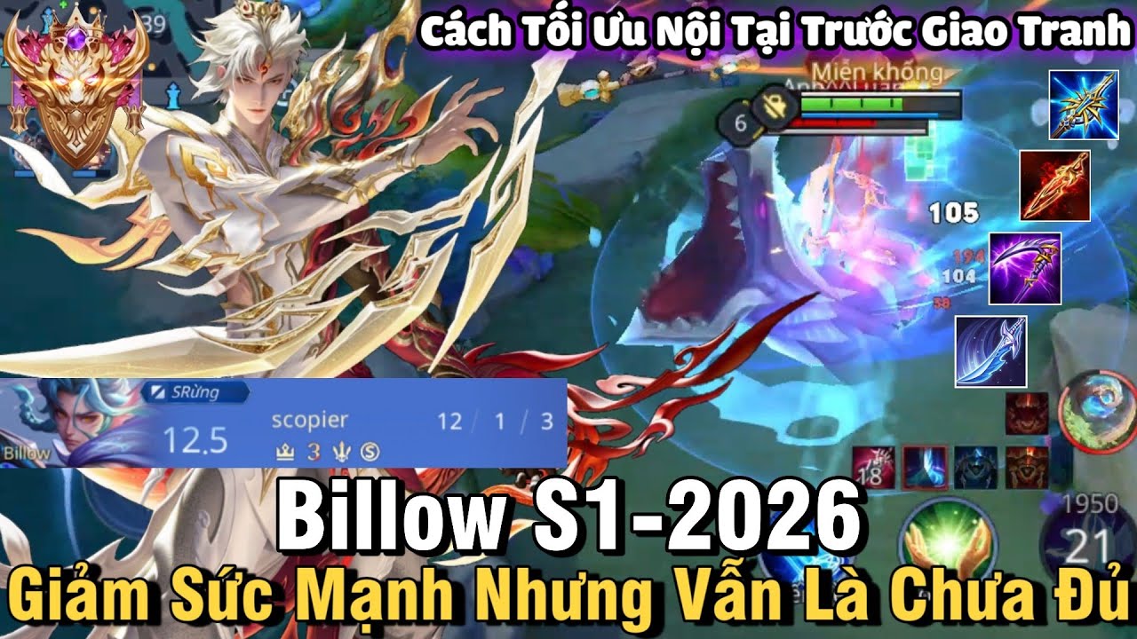 Billow S1-2026 Li&ecirc;n Qu&acirc;n Mobile | C&aacute;ch Chơi, L&ecirc;n Đồ, Ph&ugrave; Hiệu, Bảng Ngọc Cho Billow S1 2026 Đi Rừng