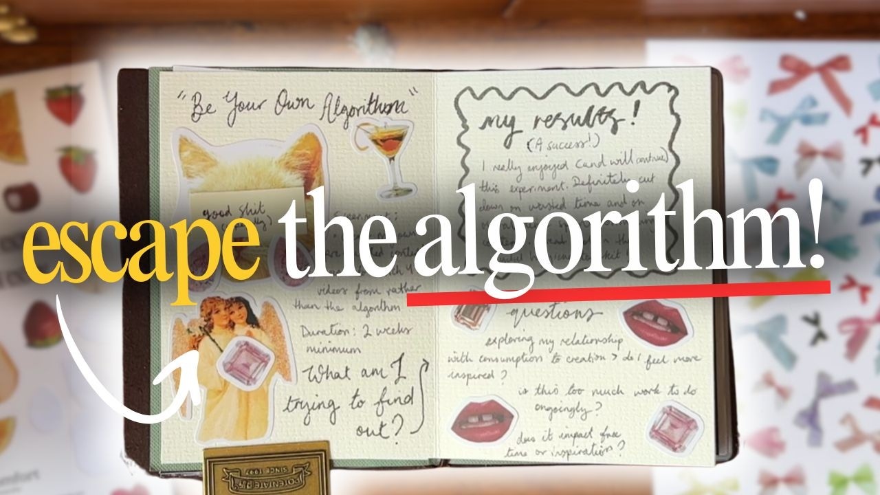 so i tried 'being my own algorithm' for a month