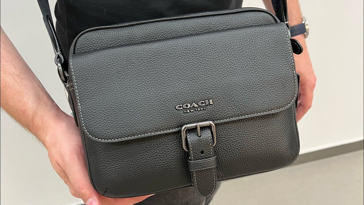 Распаковка COACH Hudson Crossbody (gunmetal/black)