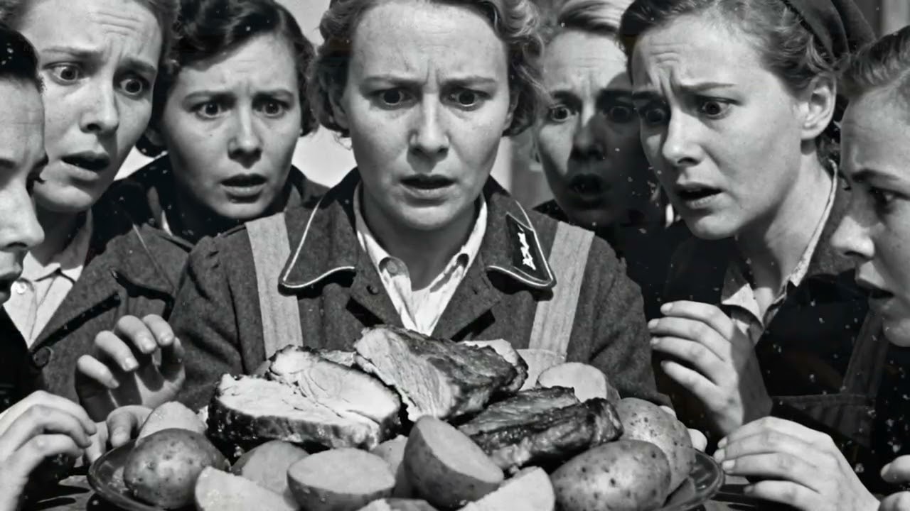 “So Much on One Plate” | German Women POWs Break Down After American Pork Chops & Sweet Potatoes