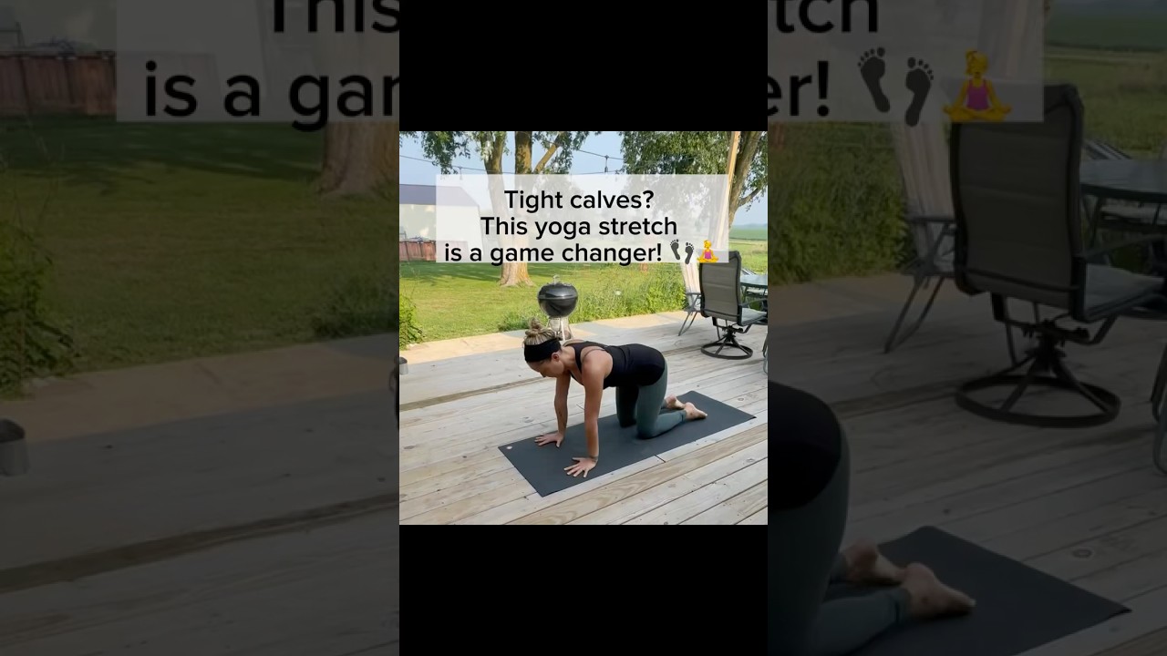 Relieve Tight Calves in Seconds 🧘‍♀️ | Quick Yoga Stretch with Chef Kimber