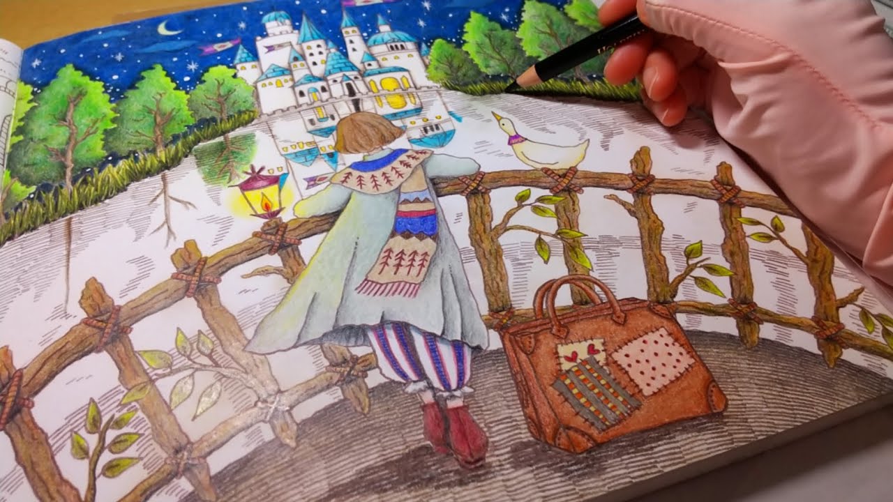 大人の塗り絵🎨 ROMANTIC COUNTRY coloringbook  初挑戦❣️  Part １