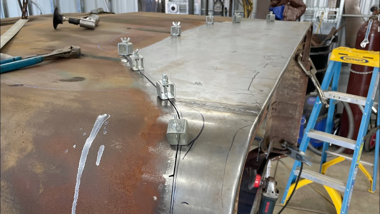 1951 Ford Coe Cab sheetmetal rust repair and metalshaping