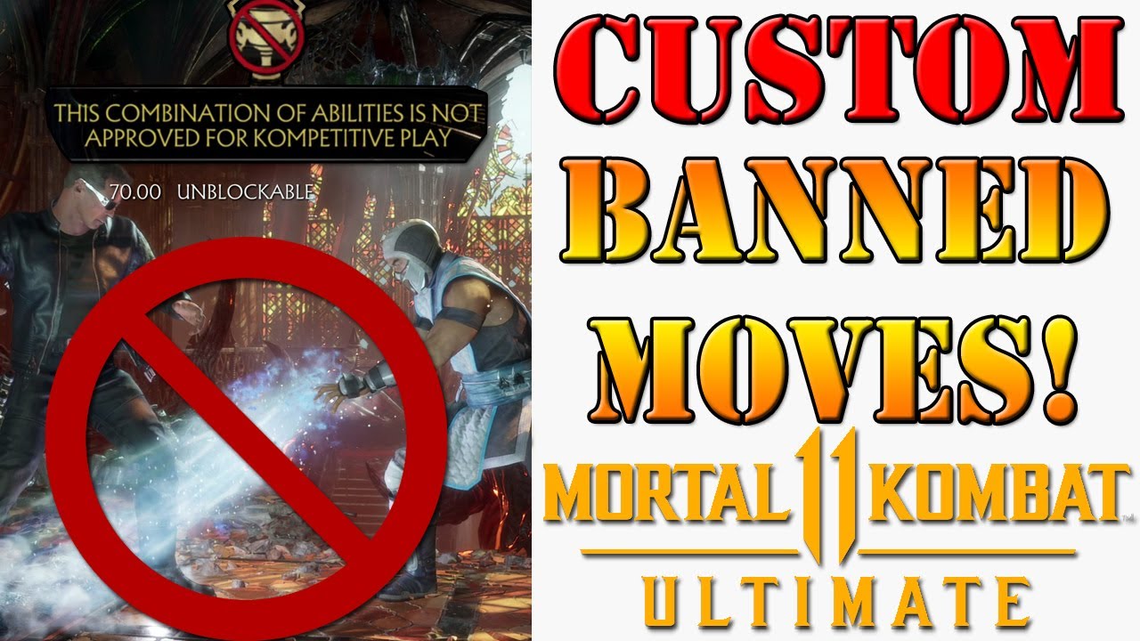All the Banned Custom Variation moves in Mortal Kombat 11 Ultimate