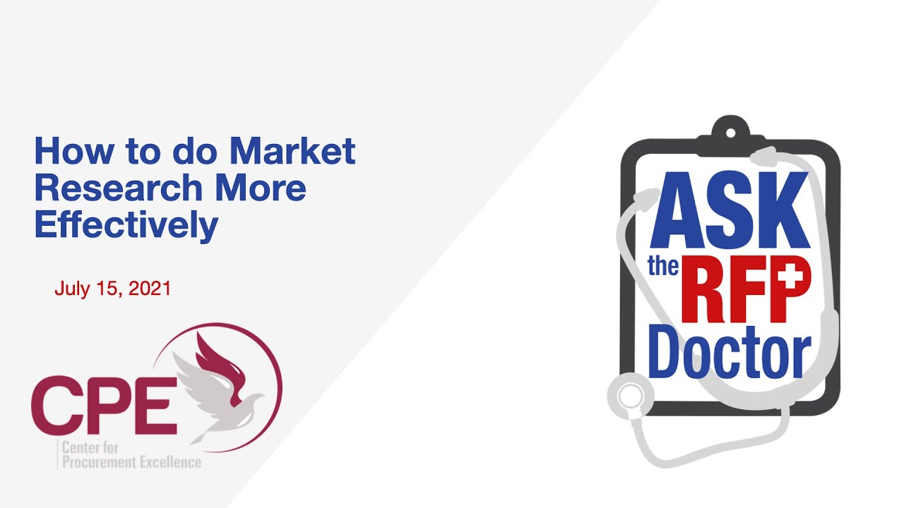 How to do Market Research More Effectively - RFP Doctor