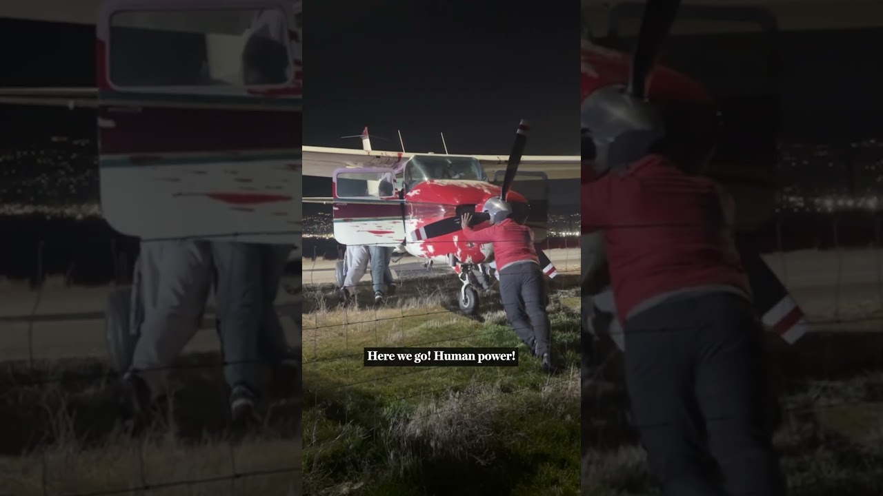 Teenagers help move small airplane off Utah highway