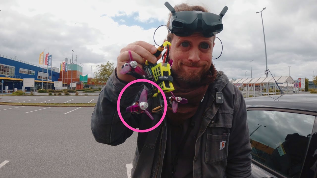 Micro Apex3 Ikea FPV - Testing the repaired drone