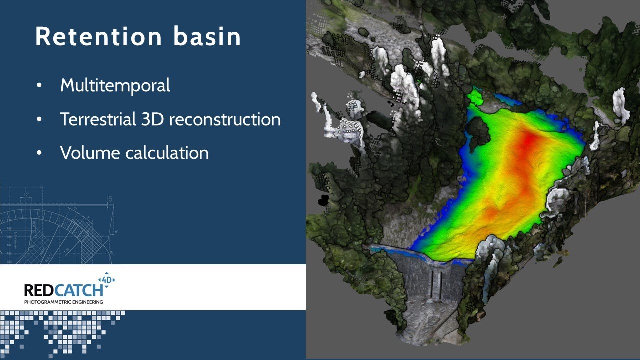 Retention Basin - terrestrial Photogrammetry and Volume calculation