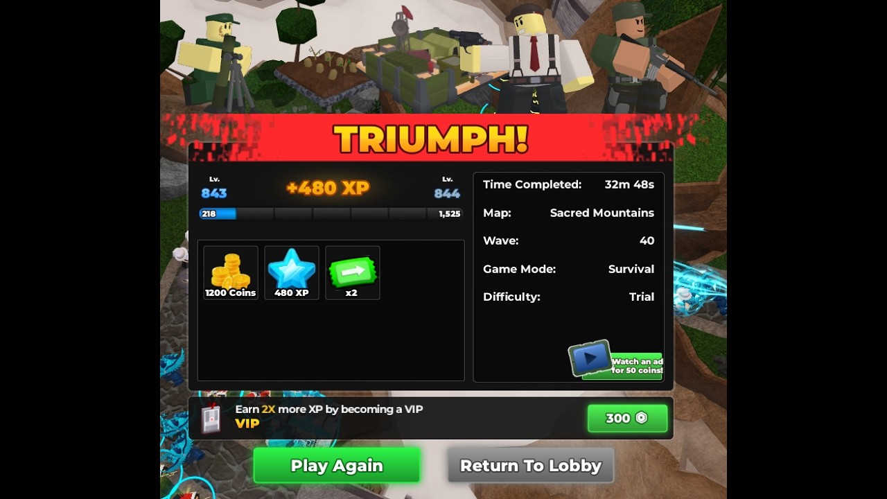 SOLO flying enemies challenge trial triumph | tower defense simulator