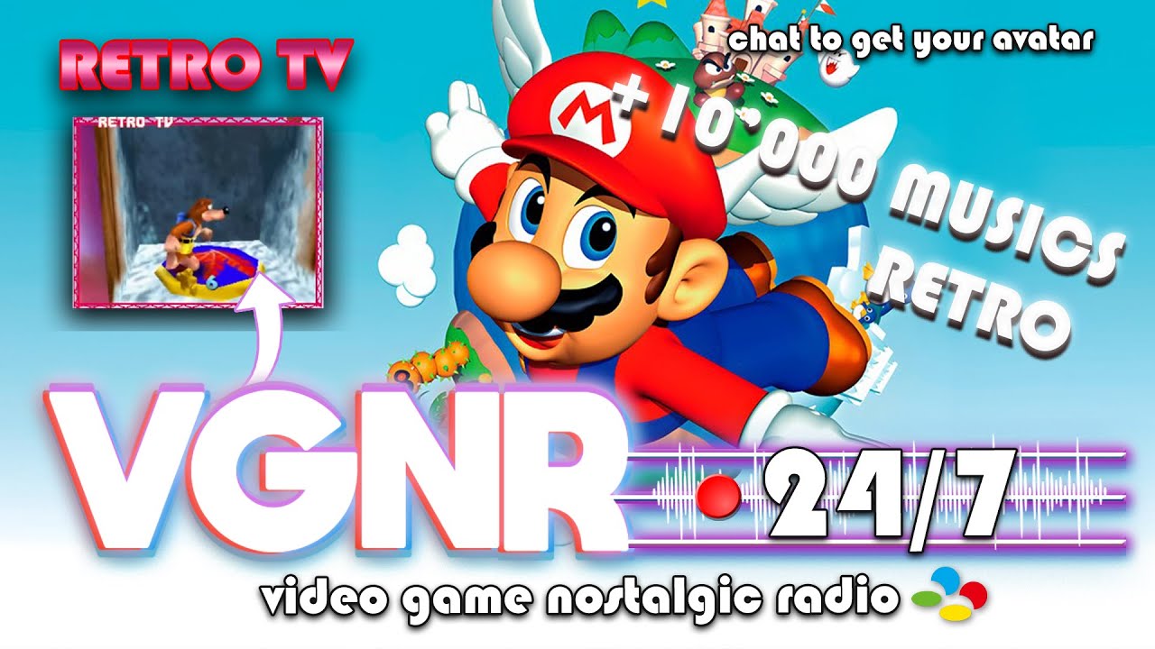 🔴📻Video Game Nostalgic Radio [24/7] Retro Music Live Stream ~⭐️~ ​Nintendo, SEGA, PS, PC ~ RETRO TV!