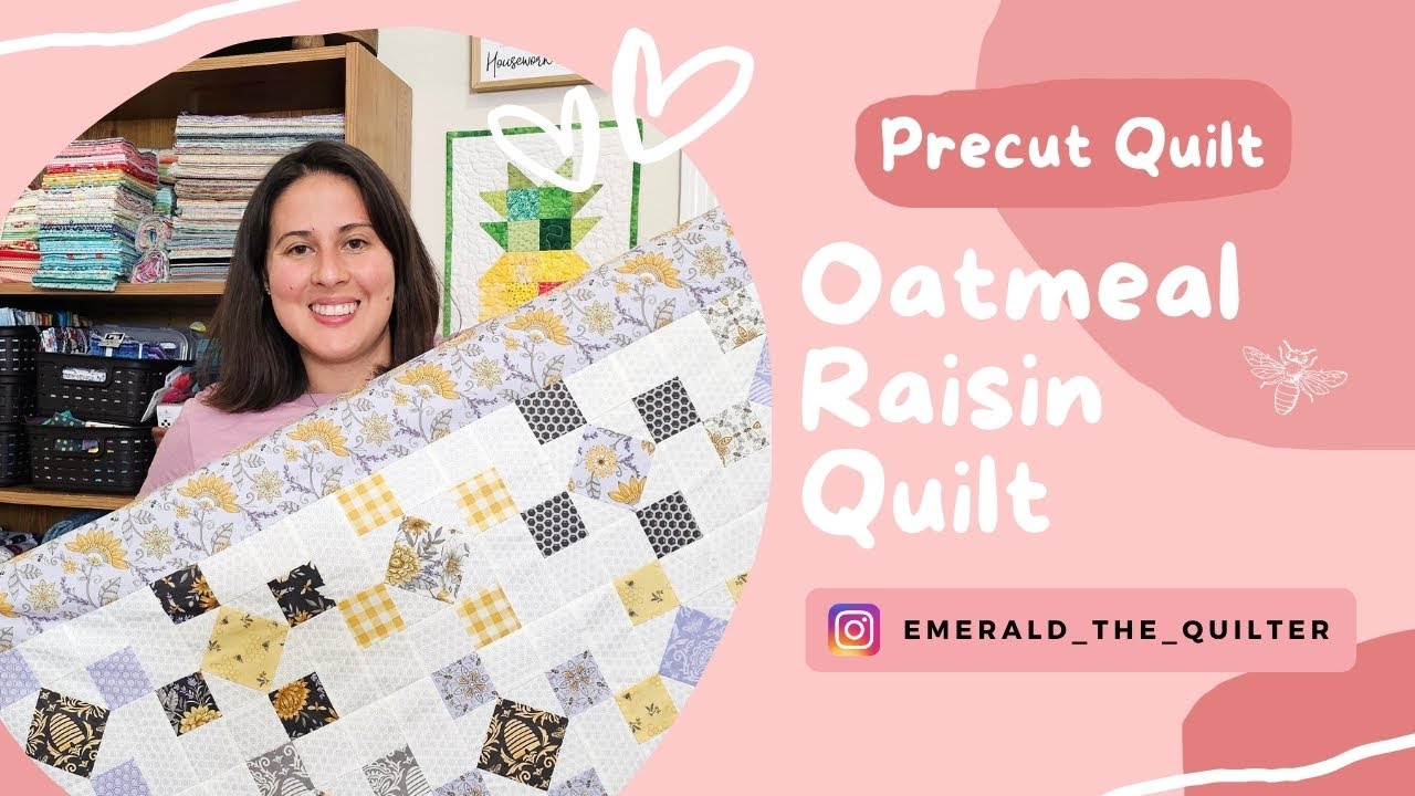 Perfect 5 Quilts: Oatmeal Raisin Quilt- A Charm Pack Pattern! | How to Make a Continuous Border